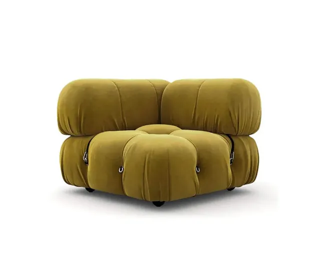 Bellini Style Modular Corner Chair in mustard