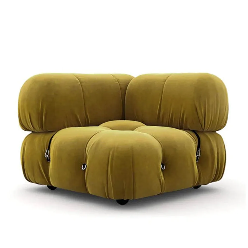 Bellini Style Modular Corner Chair in mustard