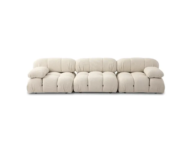 Bellini Style Modular Lounge Sofa in creamy bouclé