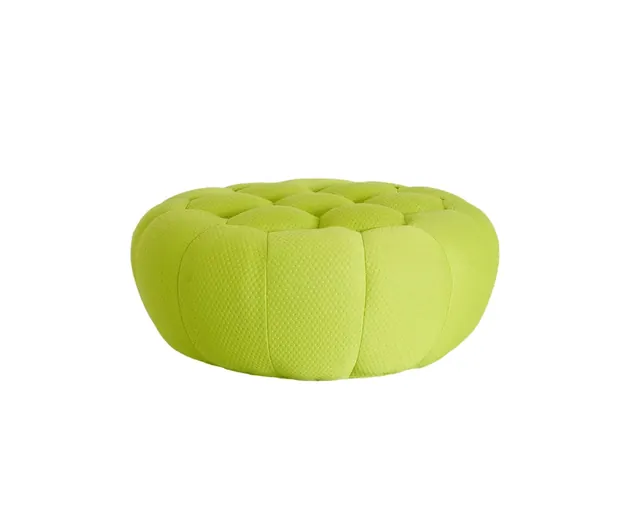 Bubble Ottoman in Lime Green