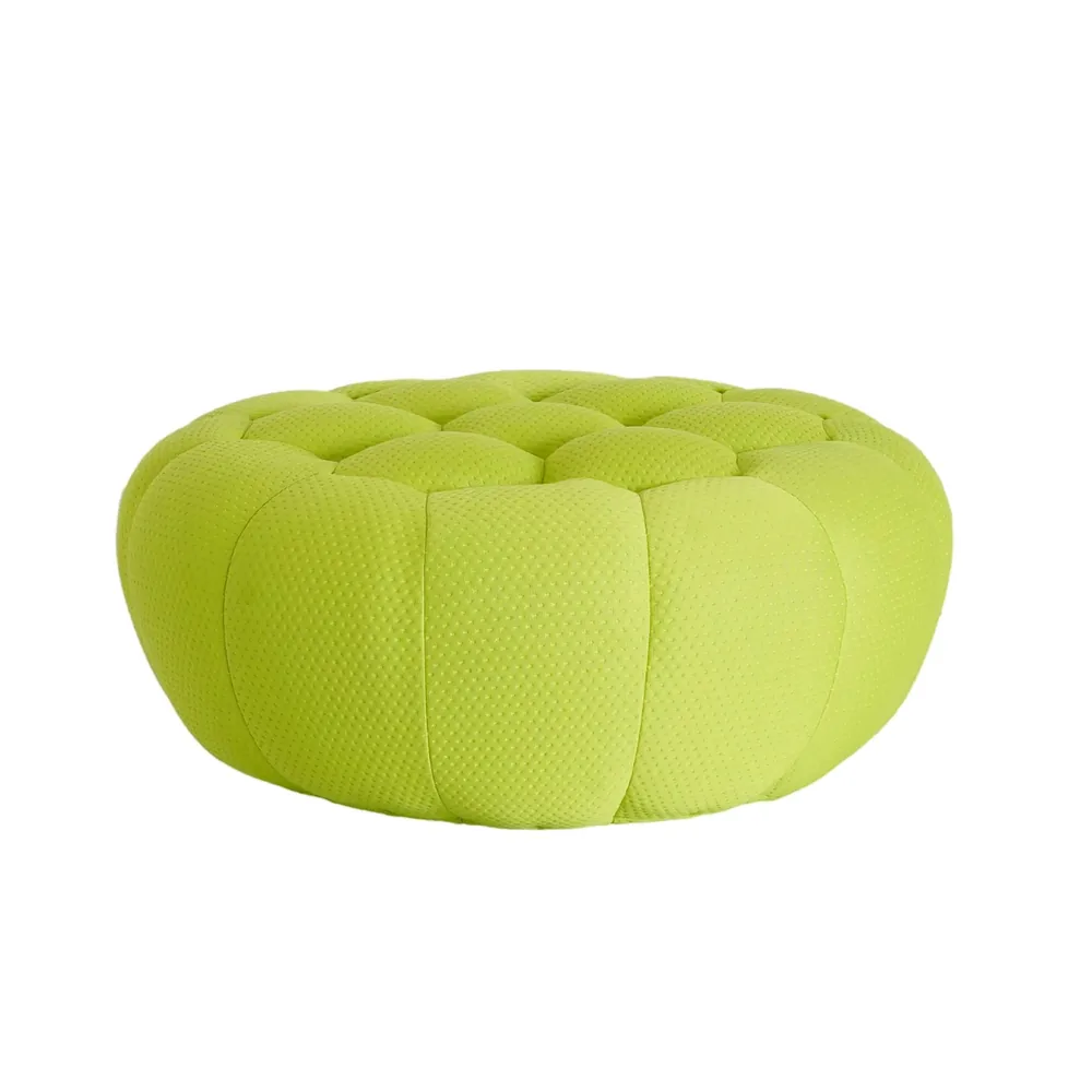 Bubble Ottoman in Lime Green