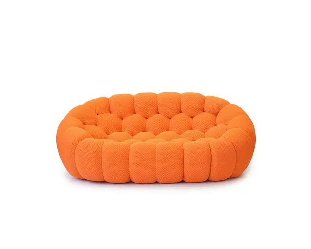 Bubble Sofa, Two-Seater in Orange