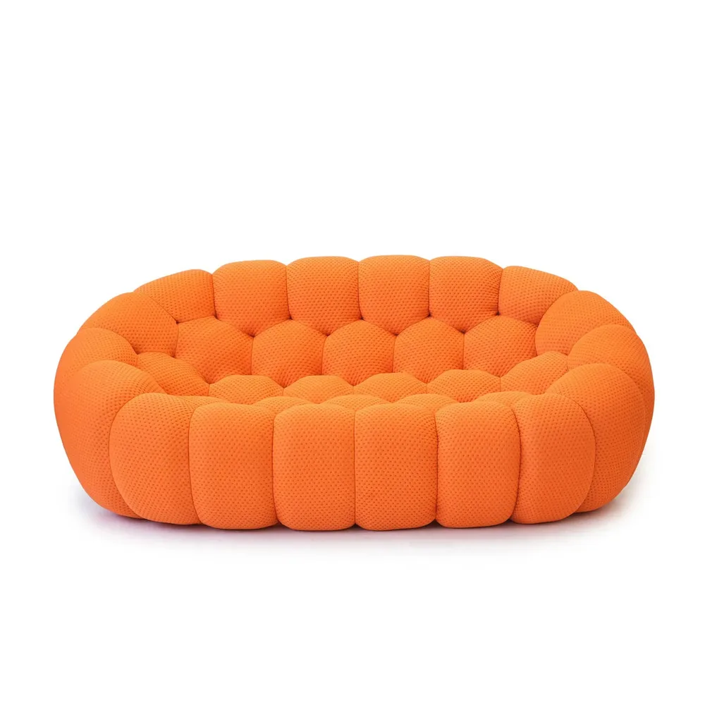 Bubble Sofa, Two-Seater in Orange