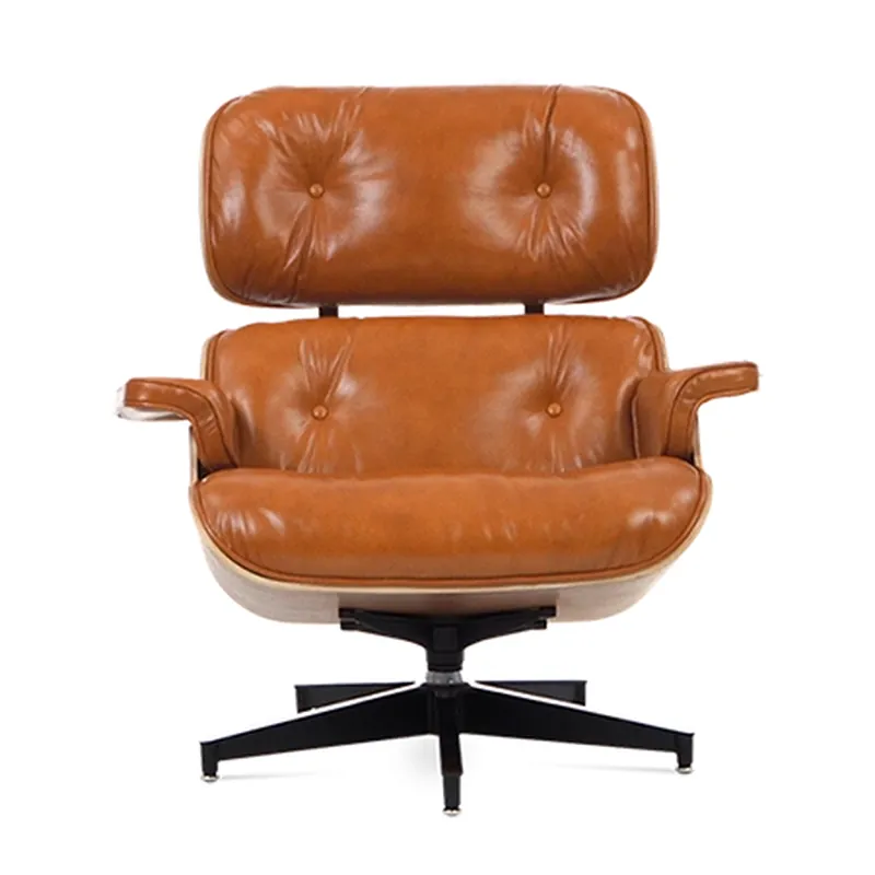 The cognac leather set in cognac, view 2
