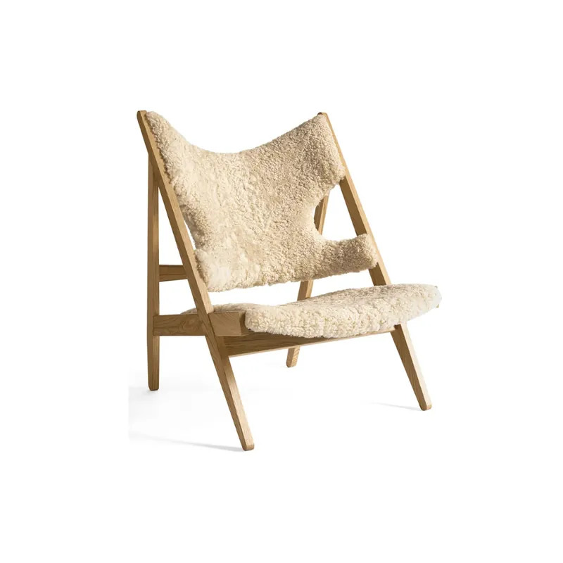 The sheepskin frame armchair in natural