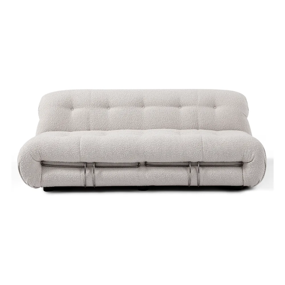 Soriana Style Two-Seater Sofa in Cream