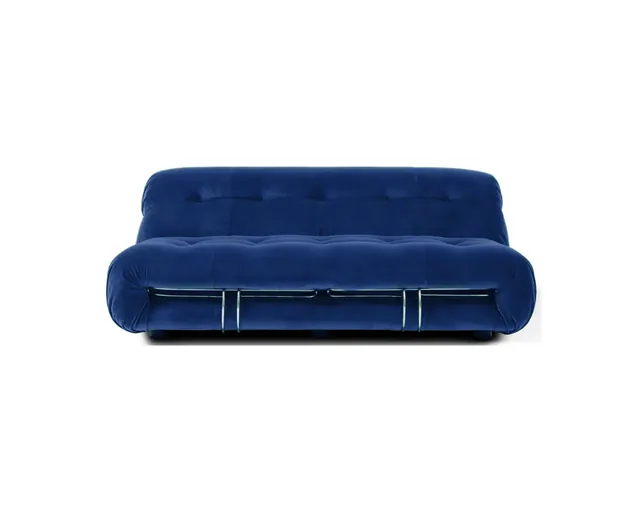 Soriana Style Two-Seater Sofa in Midnight Blue