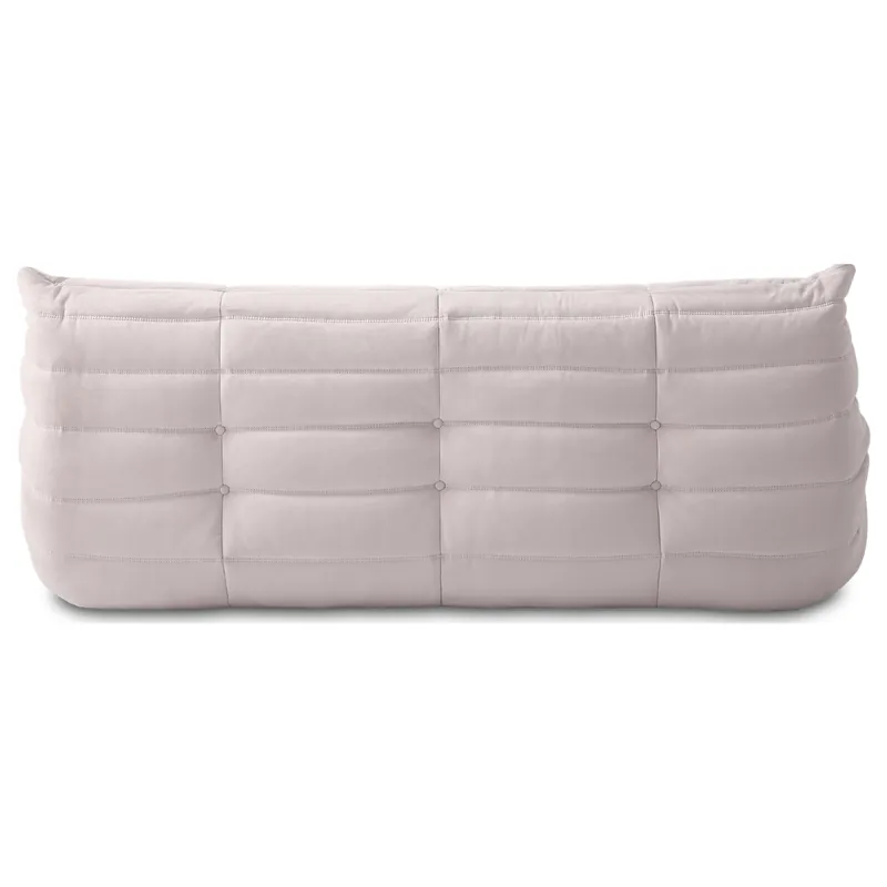 The 3-seater fabric sofa in cream, view 2