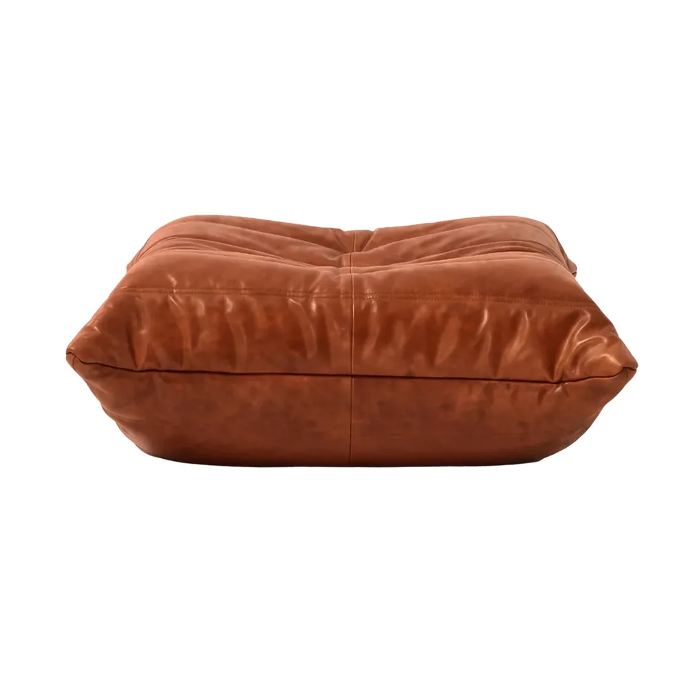Togo Style Ottoman in cognac